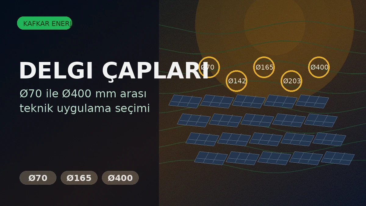 GES Konstrüksiyon Ayakları İçin Delgi Çapı Nasıl Seçilir? - Kafkar Enerji blog görseli