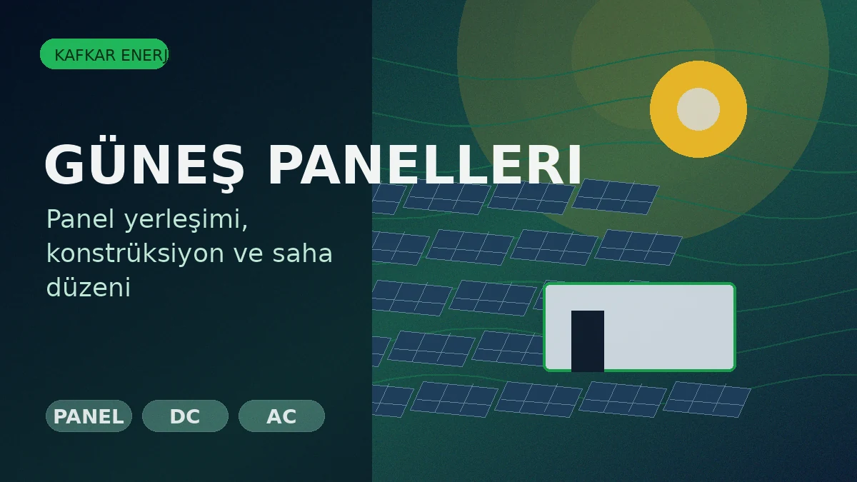 Güneş Paneli Montajından Önce Saha Ölçümünün Önemi - Kafkar Enerji blog görseli