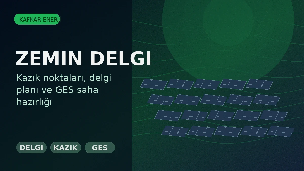 Taşlı Zeminde GES Kazık Delgi Uygulaması Nasıl Yapılır? - Kafkar Enerji blog görseli